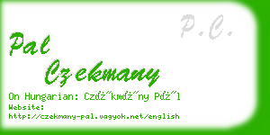 pal czekmany business card